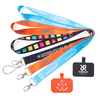 Blue Logo Cy 20*900mm China Wrist Sublimation Lanyards with Custom Card Holder Lanyard OEM