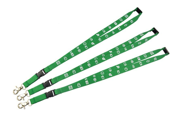 Customized Polyester Tubular Ribbon Screen Printed Logo Promotional Gift Lanyard