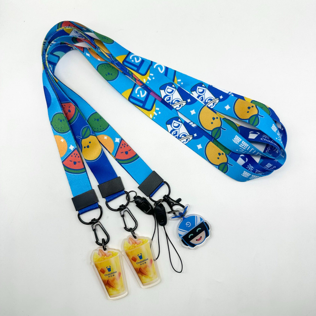 China Polyester Cy 20*900mm Key Chain Custom Logo Wrist Lanyard with Cheap Price