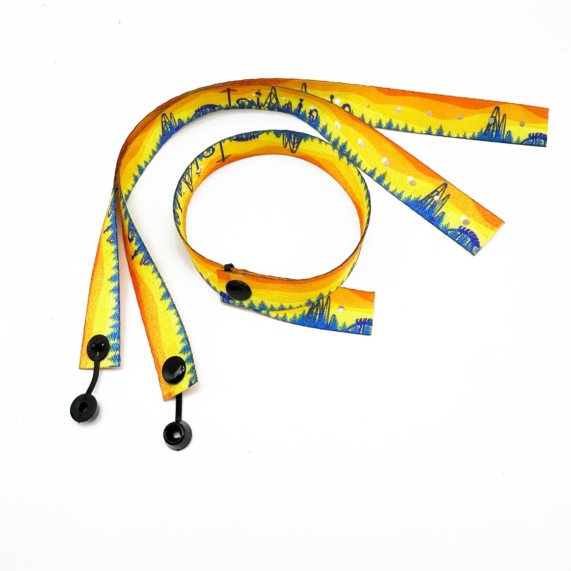 Polyester Cy Express Delivery Lanyards with Logo Custom Disposable Mobile Wrist