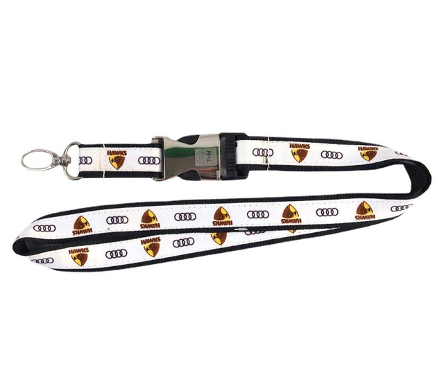 Customized High-Quality Polyester Nylon Screen Printing with Metal Buckle for Promotional Gift Lanyard