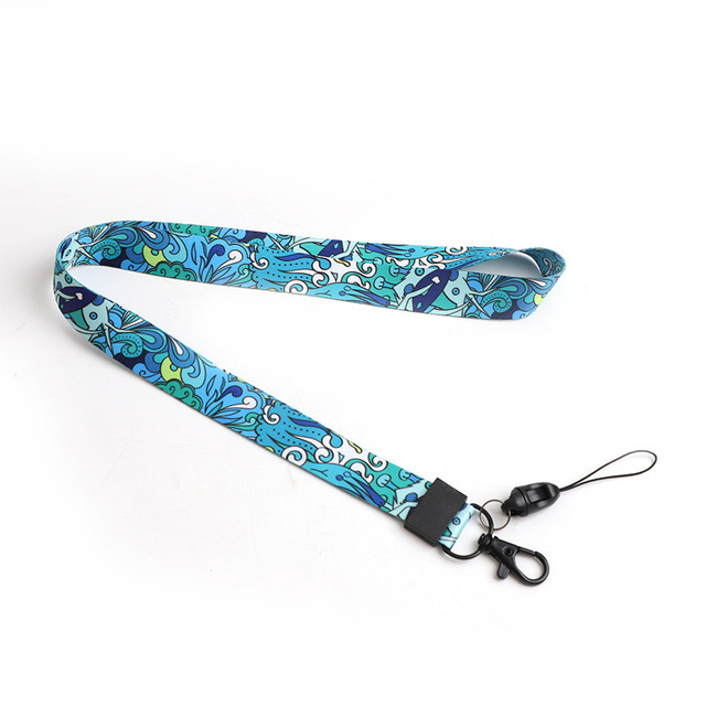 Hot Heat Printing Metal Cy 20*900mm China Screen Printed Woven Transfer Lanyard