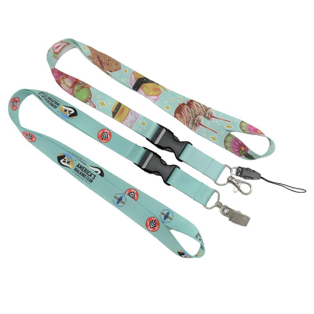 Eco-Friendly Customized Sublimation Neck Strap Lanyard with Polyester Nylon Lanyard