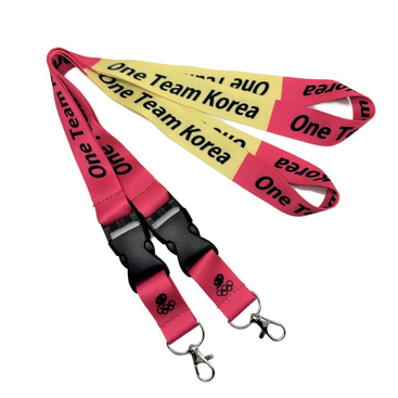 Polyester Sublimation Lanyard Strap with Printing Personalize Logo Lanyard Badge Holder