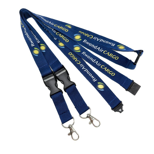 Custom Polyester Silk Screen Printing Lanyard with ID Card Holder