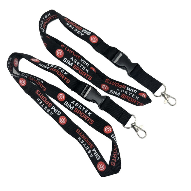 Silk Screenprinting Polyester Lanyard with Metal Hooks