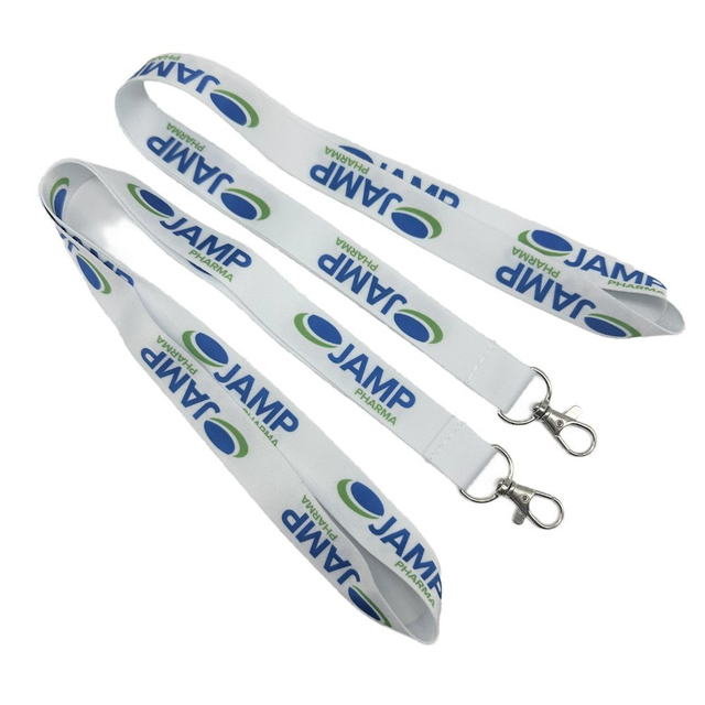 Wholesale Factory Price Printed ID Card Holder Customized 20 mm Individual Colorful Woven Nylon Heat Transfer Lanyard with High Quality