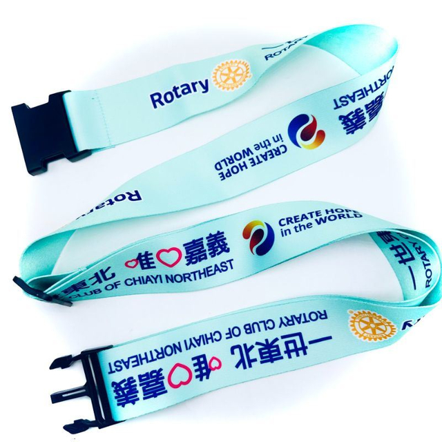 Custom High Quality Polyester Nylon Transfer Silk Screen Printed Luggage Belt