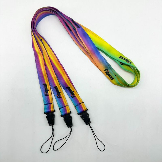 40mm Silicone Hanging Ring Polyester Heat Transfer Printed Electronic Cigarette Rod and Cover Hanging Rope
