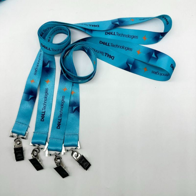 Custom Logo, Card Holder, Double Brand Clamp, Polyester Silk Screen Printed Lanyard