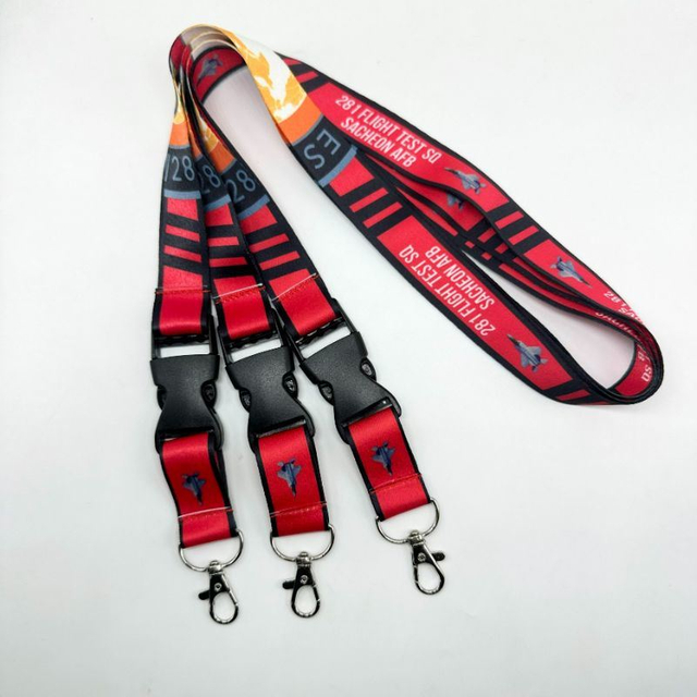 Customized 25mm Polyester Transfer Printing Promotional Gift Lanyard