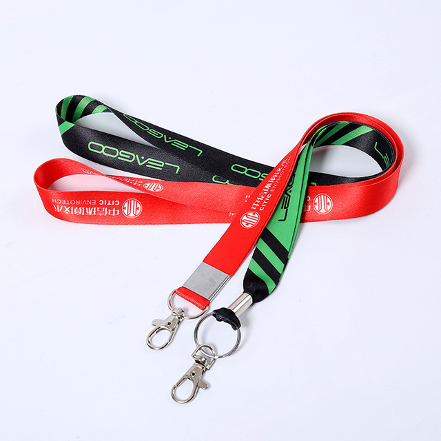 Custom Polyester Screen Silk Printing Transfer Promotional Gift Lanyard