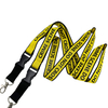 Custom Polyester One Color Two Side Silk Screen Printed ID Card Holder Neck Lanyard