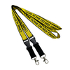 Custom Polyester One Color Two Side Silk Screen Printed ID Card Holder Neck Lanyard