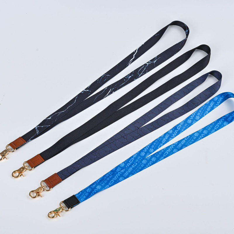 Blue Heat Transfer Printing Cy 20*900mm ID Card Holder Lanyard