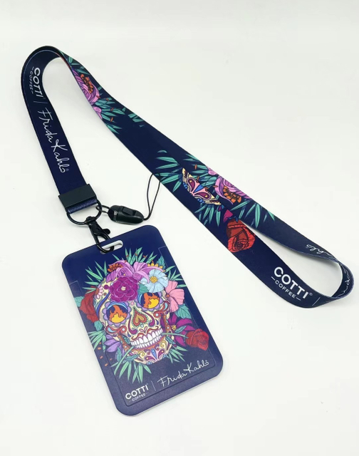 Factory Price Bottle Logo Cy 20*900mm China Woven Printing Lanyards Nylon Lanyard