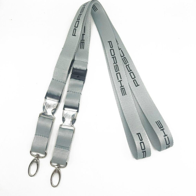 Custom Polyester Nylon Silk Screen Printed Promotional Gift Work Permit Lanyard