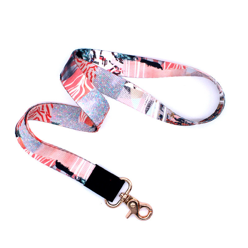 Key Polyester Cy 20*900mm China Woven Neck Transfer Lanyard with Factory Price