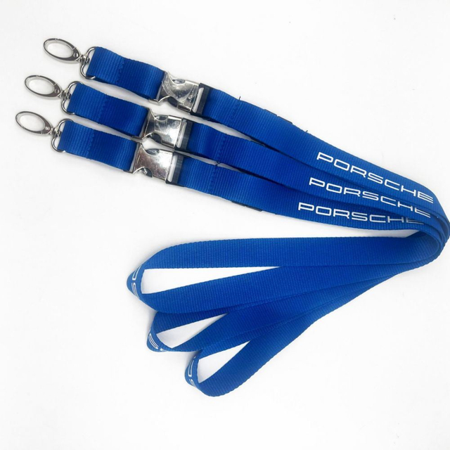 Custom Polyester Nylon Silk Screen Printing Promotional Gift Work Permit Lanyard