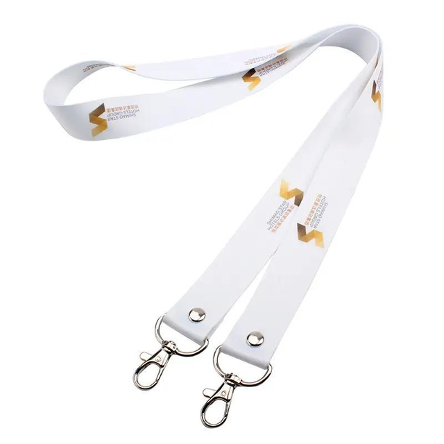 Premium Soft Silky Wide Strapped Custom Flag Style Printed ID Teacher Conference Nurse Doctor Student Lanyard for Women/Men