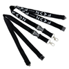 High Quality Cheap Custom Personalized Black Silk Screen Printed Lanyards No Minimum Order