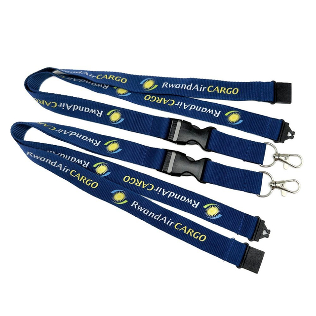 Custom Polyester Silk Screen Printing Lanyard with ID Card Holder