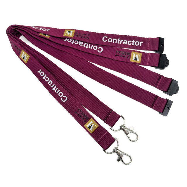 Wholesale Hot Selling Sublimation Printer Logo Custom Silk Screen Printed Lanyard with Custom Size