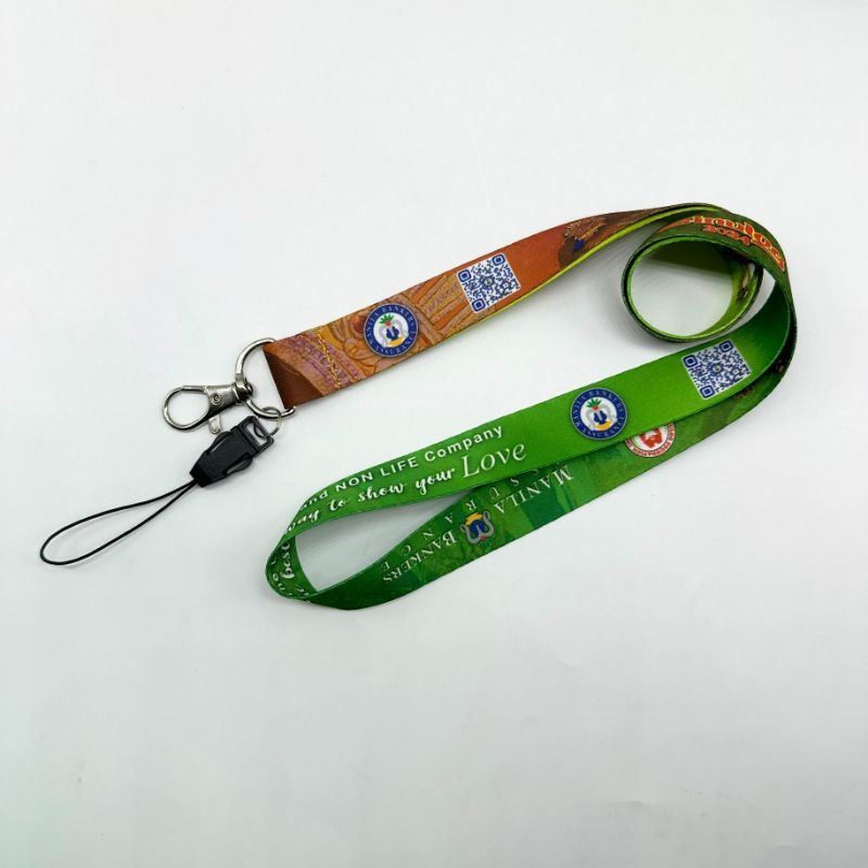 Customized Polyester Transfer Screen Printed Mobile Phone Anti Loss Hanging Lanyanrd