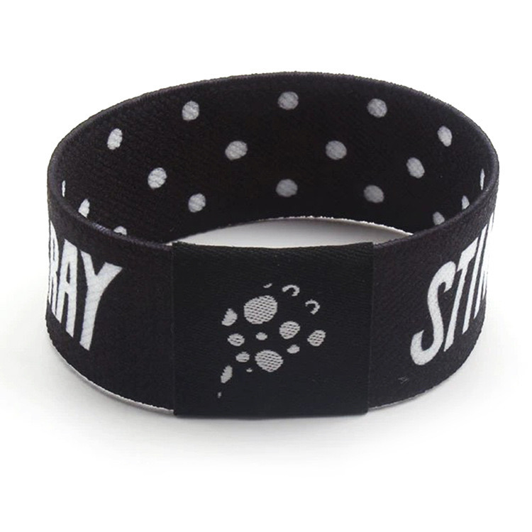 1 Inch Stretchable and Reusable Elastic Polyester Bracelet for Activity