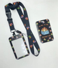 Polyester Strap Printed Design Fabric Lanyard Color Printing Push ID Card for Promotional Gift