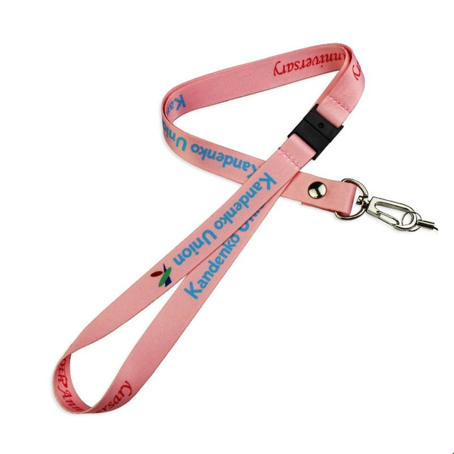 15mm Polyester Thermal Transfer Mobile Phone Lanyard with Safety Buckl