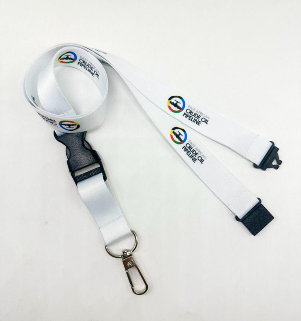 Customized Polyester Nylon Buckle+Safety Buckle Transfer Printing Work Permit Hanging Rope