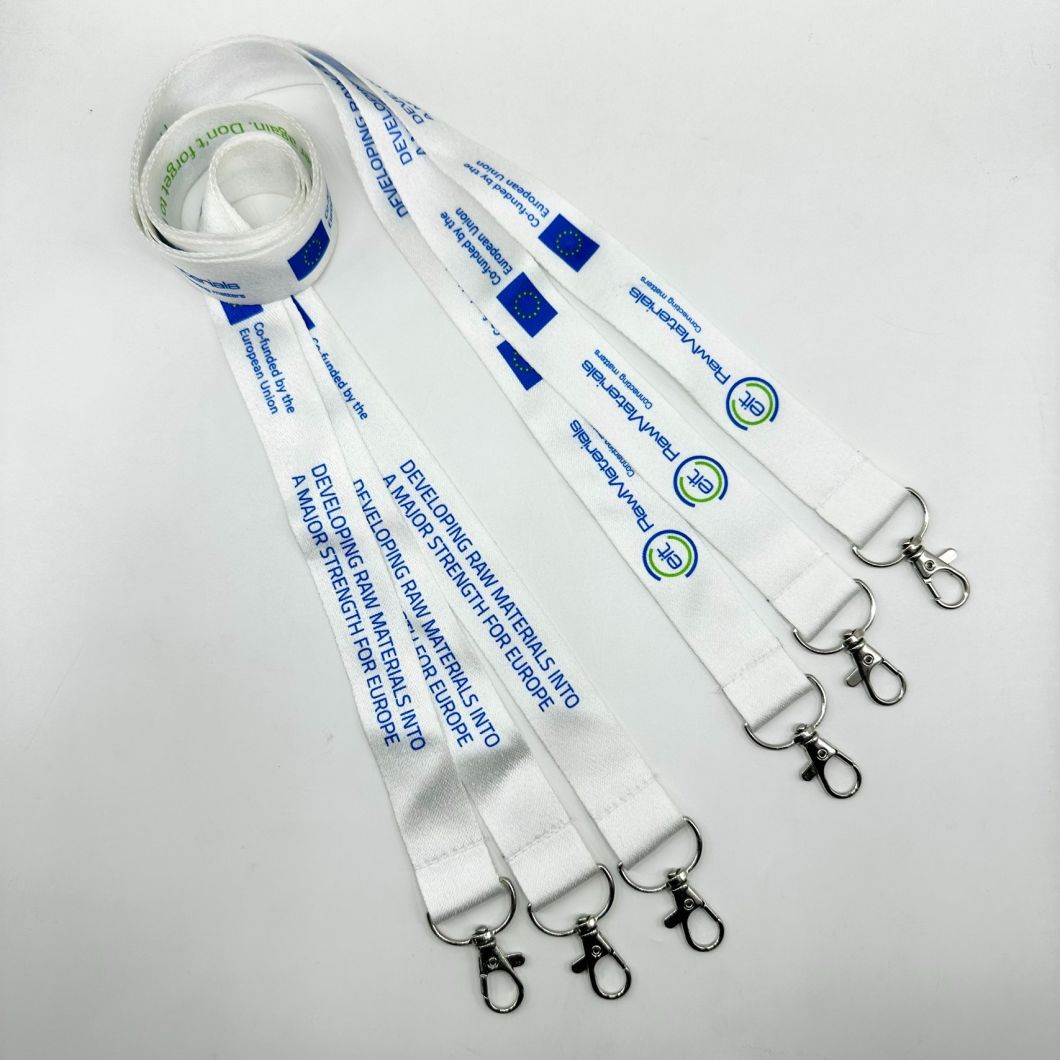 Environmentally Friendly and Recyclable RPET Double Hook Buckle Identification Sleeve Lanyard