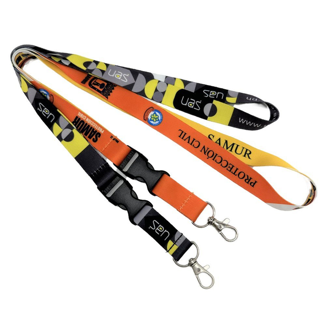 Hot Selling Polyester Heat Transfer Sublimation Seatbelt Buckle Lanyard for Garment Accessories