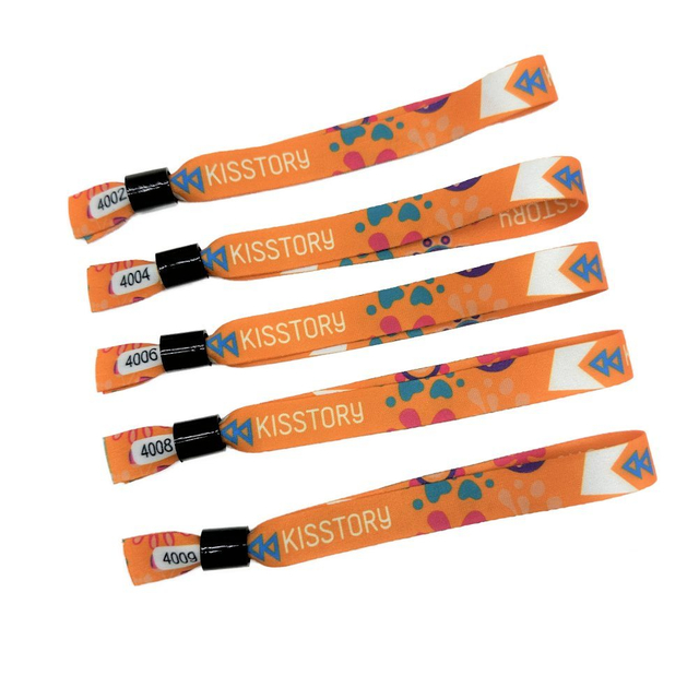 Serial Number Coding Heat-Transfer Wristband with Bead with Clip