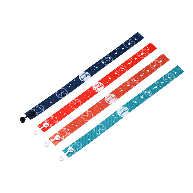 Good Price 15*350mm Polyester Cy Express Delivery Dongguan Promotion Gift Card Holder Wristband