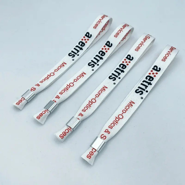 High Quality Dongguan Polyester Cy Express Delivery 15*350mm Card Lanyard Luggage Belt Wristband