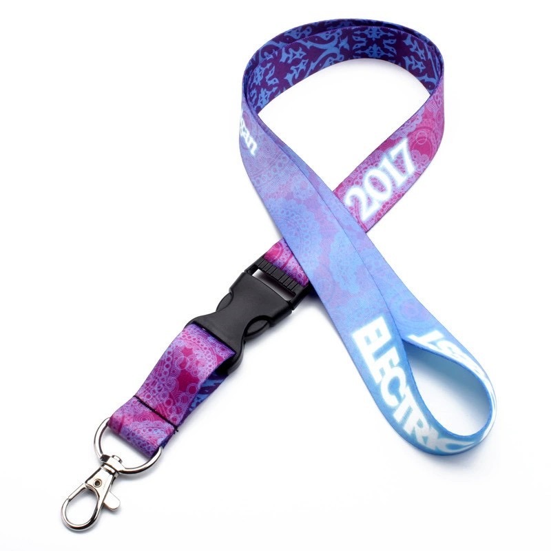 Custom Polyester Transfer Lanyard Webbing Neck Line