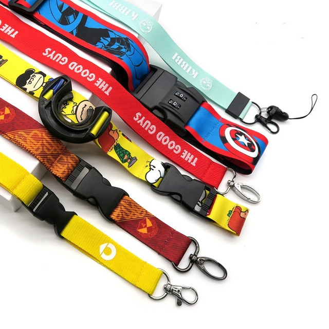 High Quality Logo Business Cy 20*900mm China Straps Carabiner Printing Transfer Lanyard