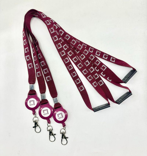 High Quality Polyester Webbing, Silk Screen Logo, Safety Buckle, Retractable and Easy to Pull Buckle, Identification Sleeve, Hanging Rope