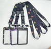 Polyester Strap Printed Design Fabric Lanyard Color Printing Push ID Card for Promotional Gift