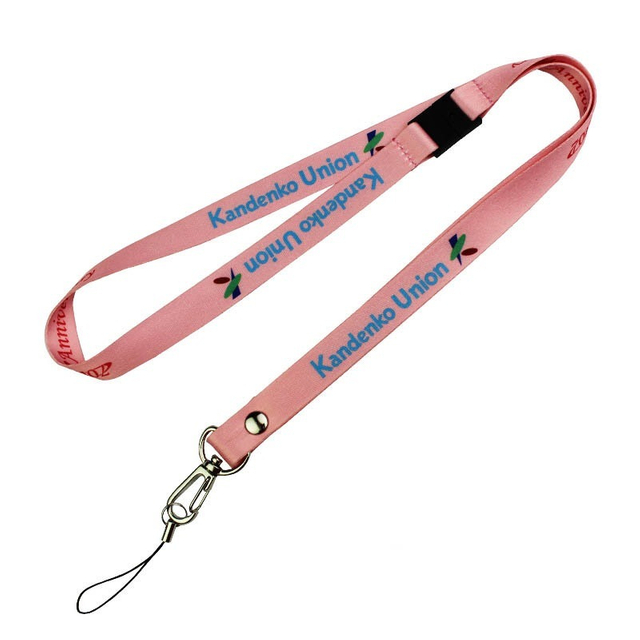 15mm Polyester Thermal Transfer Mobile Phone Lanyard with Safety Buckl
