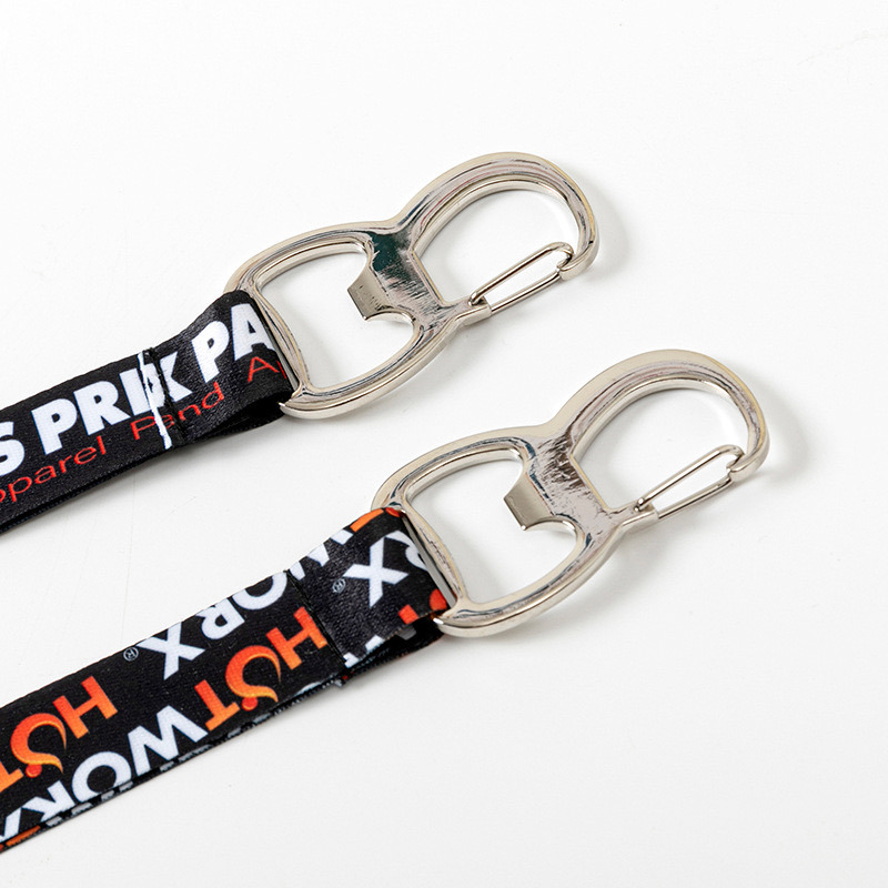 High Quality Beer Bottle Opener Polyester Transfer Release Missing Short Rope