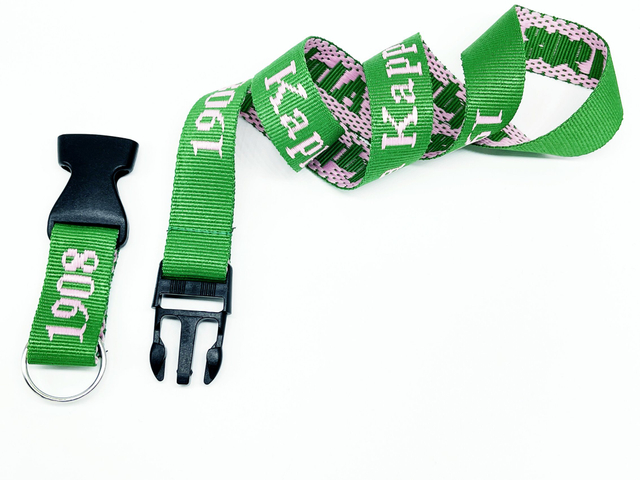 Custom Logo Polyester Jacquard Ribbon Certificate Lanyard