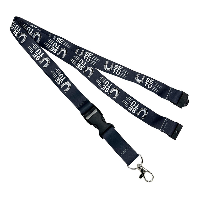 Custom Polyester Silk Screen Printed ID Card Holder Wallet Special Membership Card Lanyard