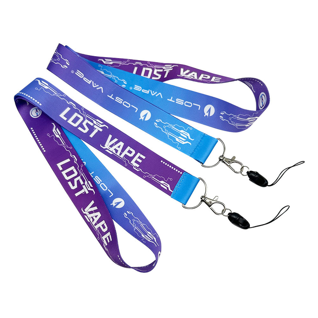 Custom Nylon Polyester Heat Transfer Printing E-Cigarette Rod Set Lanyard