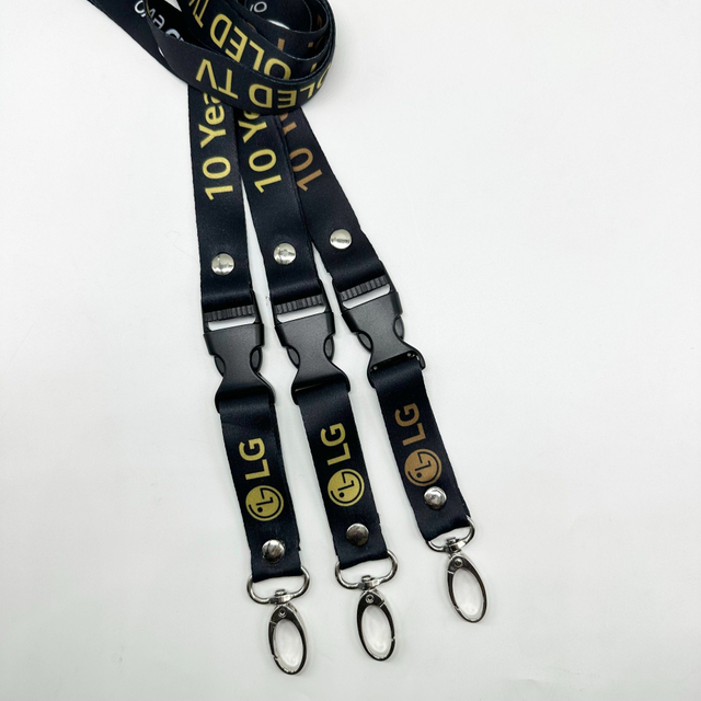 Blue Logo Cy 20*900mm China Screen Printing ID Card Transfer Lanyard with Good Service