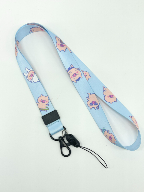 Business Blue Cy 20*900mm China Printed Accessories Transfer Lanyard with High Quality