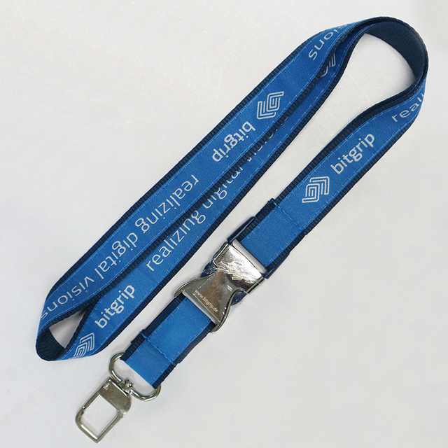 High Quality 20*900mm Blue Cy China Promotion Gifts Logo Keychain Transfer Lanyard
