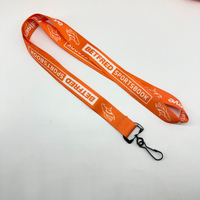 Metal Polyester Cy 20*900mm China Promotional Gift Nylon Woven Transfer Lanyard Factory